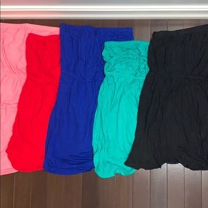 Pink Strapless Flowy Old Navy Dresses